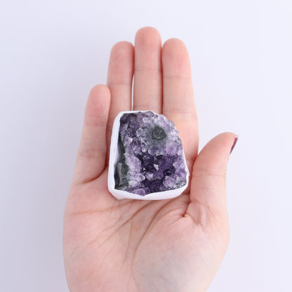 Uruguay Amethyst Clusters with "Eyes" Flat of 9 - Expert Wholesale and Supplier of Wholesale Crystals & Bulk Gemstones, []