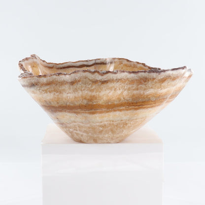 Mexican Onyx/Calcite Bowl 15"