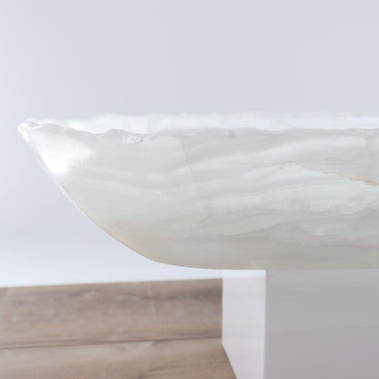 Mexican Onyx/Calcite Canoe Bowl - Expert Wholesale and Supplier of Wholesale Crystals & Bulk Gemstones, ["Bowls","Calcite","canoe","Mexico","onyx"]