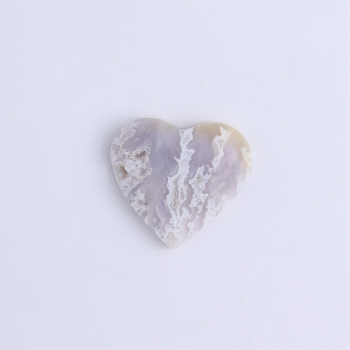 One Agate Chalcedony Heart Cab - Expert Wholesale and Supplier of Wholesale Crystals & Bulk Gemstones, ["Agate","Agate Chalcedony","Cabs","Hearts"]