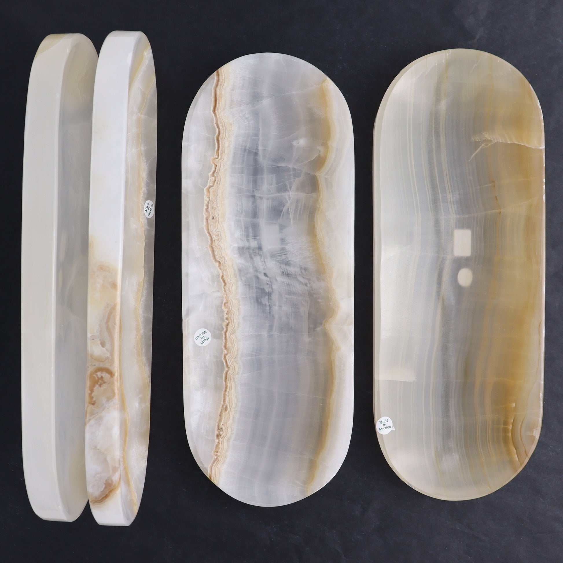 White Onyx Oval Dish - Expert Wholesale and Supplier of Wholesale Crystals & Bulk Gemstones, ["Decorative Dish","Mexico","onyx","Oval Dish"]