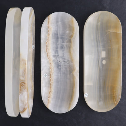 White Onyx Oval Dish - Expert Wholesale and Supplier of Wholesale Crystals & Bulk Gemstones, ["Decorative Dish","Mexico","onyx","Oval Dish"]