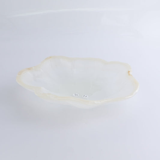 One Bowl Mexican Onyx/Calcite White Beige