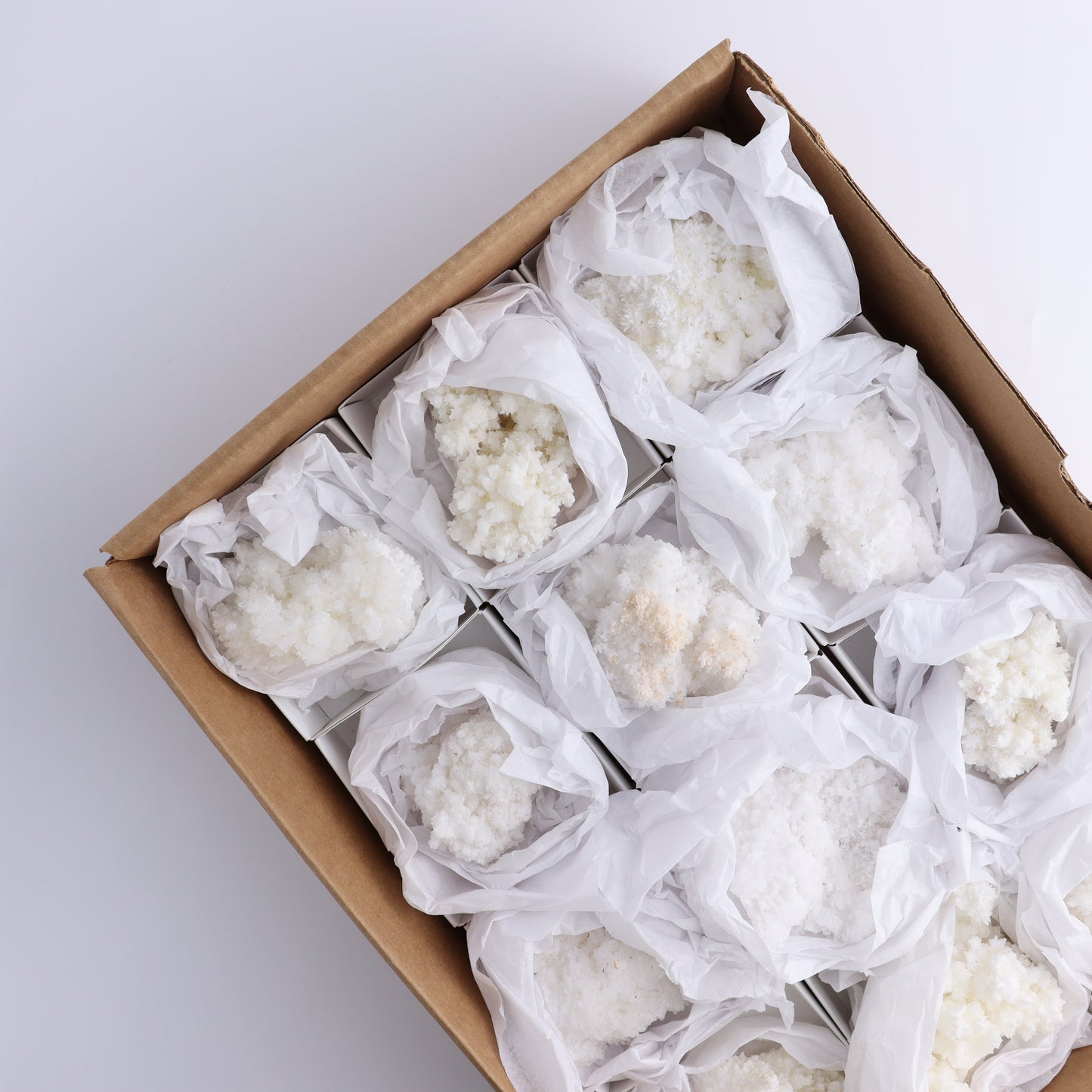 Aragonite Clusters Set of 12 - Expert Wholesale and Supplier of Wholesale Crystals & Bulk Gemstones, ["aragonite","Clusters","Freeforms","Mexico"]