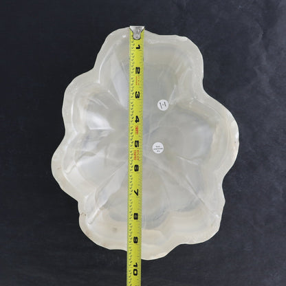 One Bowl Mexican Onyx/Calcite White Beige