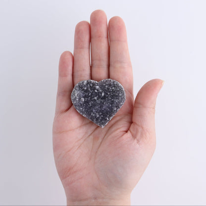 Amethyst Hearts Set of 8