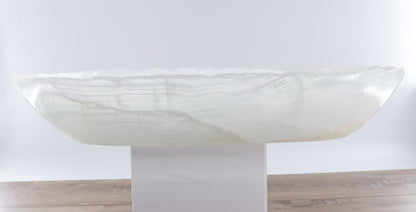 Mexican Onyx/Calcite Canoe Bowl - Expert Wholesale and Supplier of Wholesale Crystals & Bulk Gemstones, ["Bowls","Calcite","canoe","Mexico","onyx"]