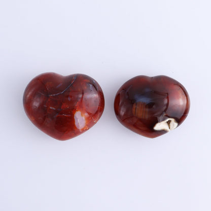 Carnelian Hearts Set of 8 - Expert Wholesale and Supplier of Wholesale Crystals & Bulk Gemstones, ["carnelian","Hearts","Madagascar"]