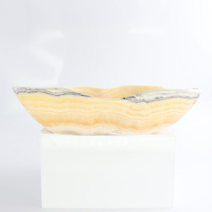 Mexican Onyx/Calcite Bowl 10"