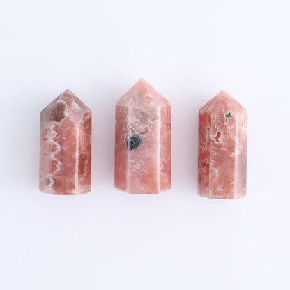Rhodochrosite Towers Set of 9