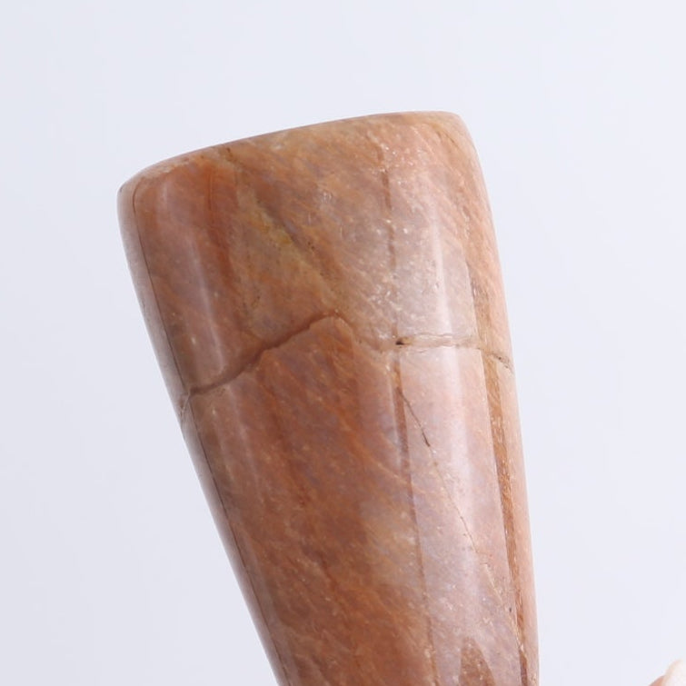 Peach Moonstone Mushrooms Set of 6