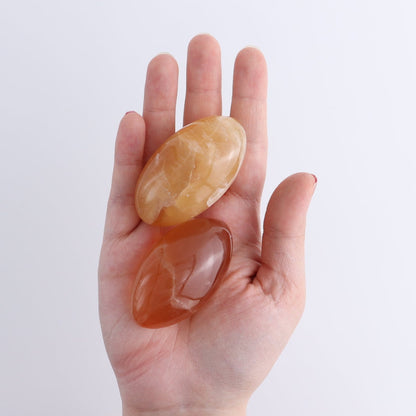 Honey Calcite Lingams 500 grams Set