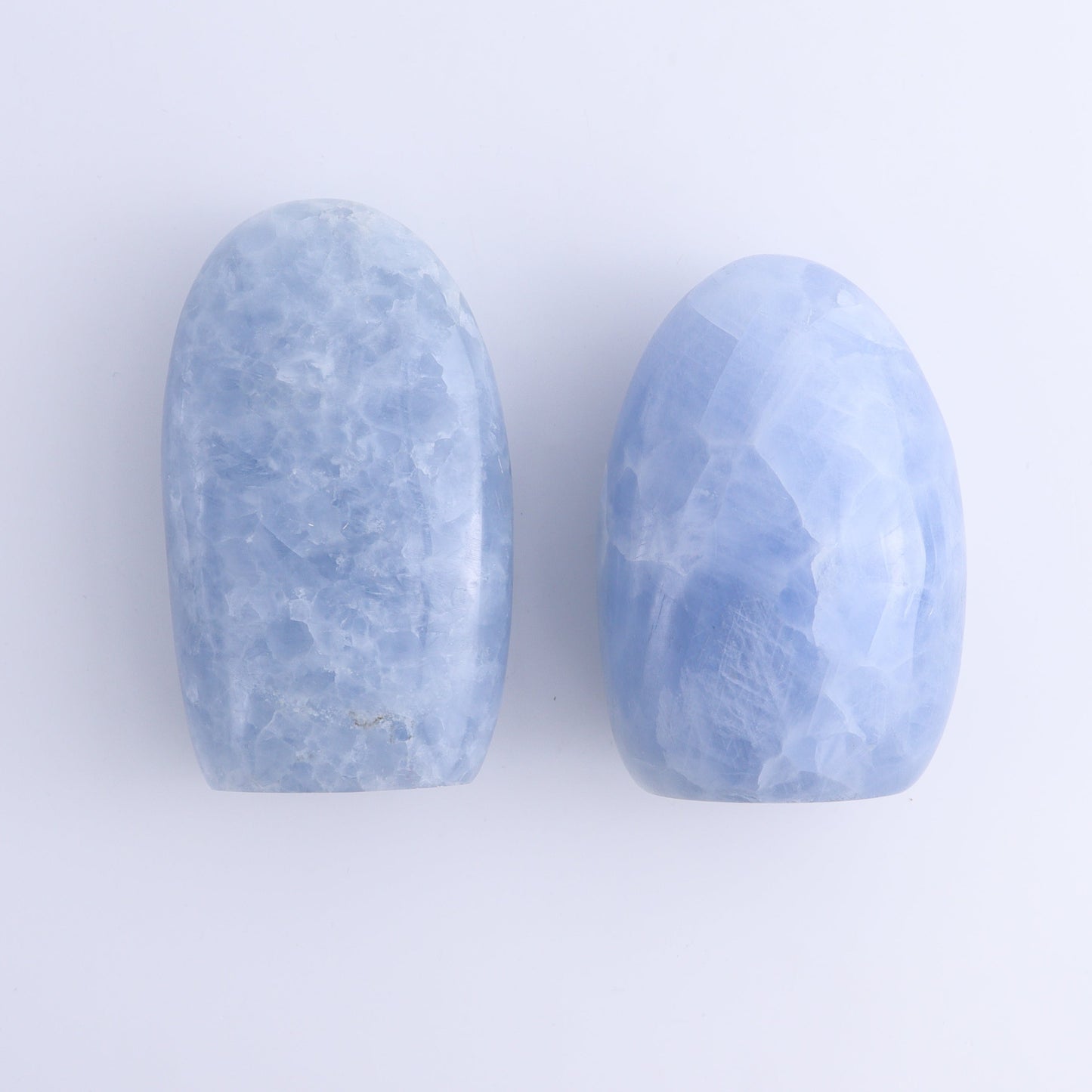Blue Calcite Freeforms Set of 6 - Expert Wholesale and Supplier of Wholesale Crystals & Bulk Gemstones, ["Blue Calcite","Calcite","Freeform","Freeforms"]
