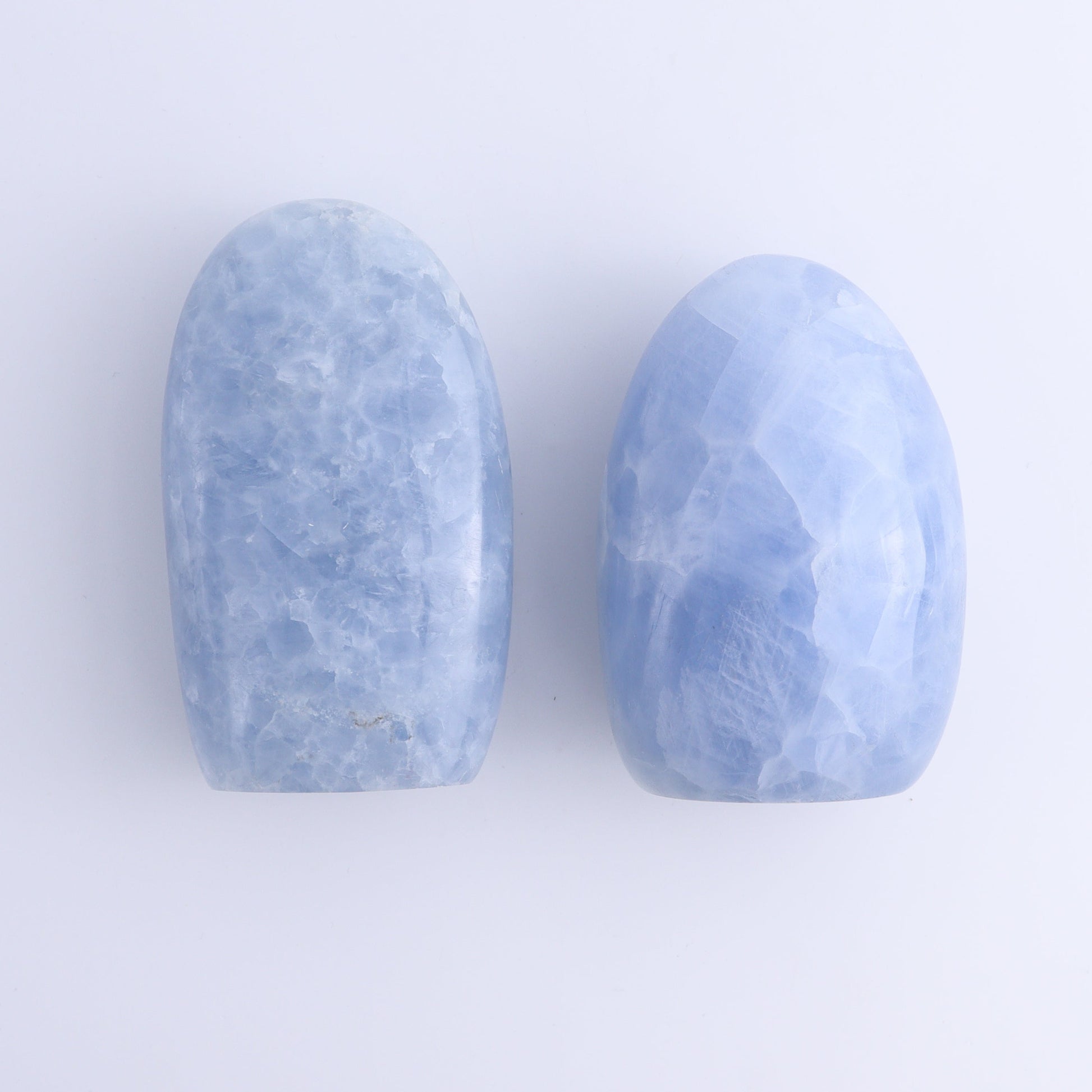 Blue Calcite Freeforms Set of 6 - Expert Wholesale and Supplier of Wholesale Crystals & Bulk Gemstones, ["Blue Calcite","Calcite","Freeform","Freeforms"]