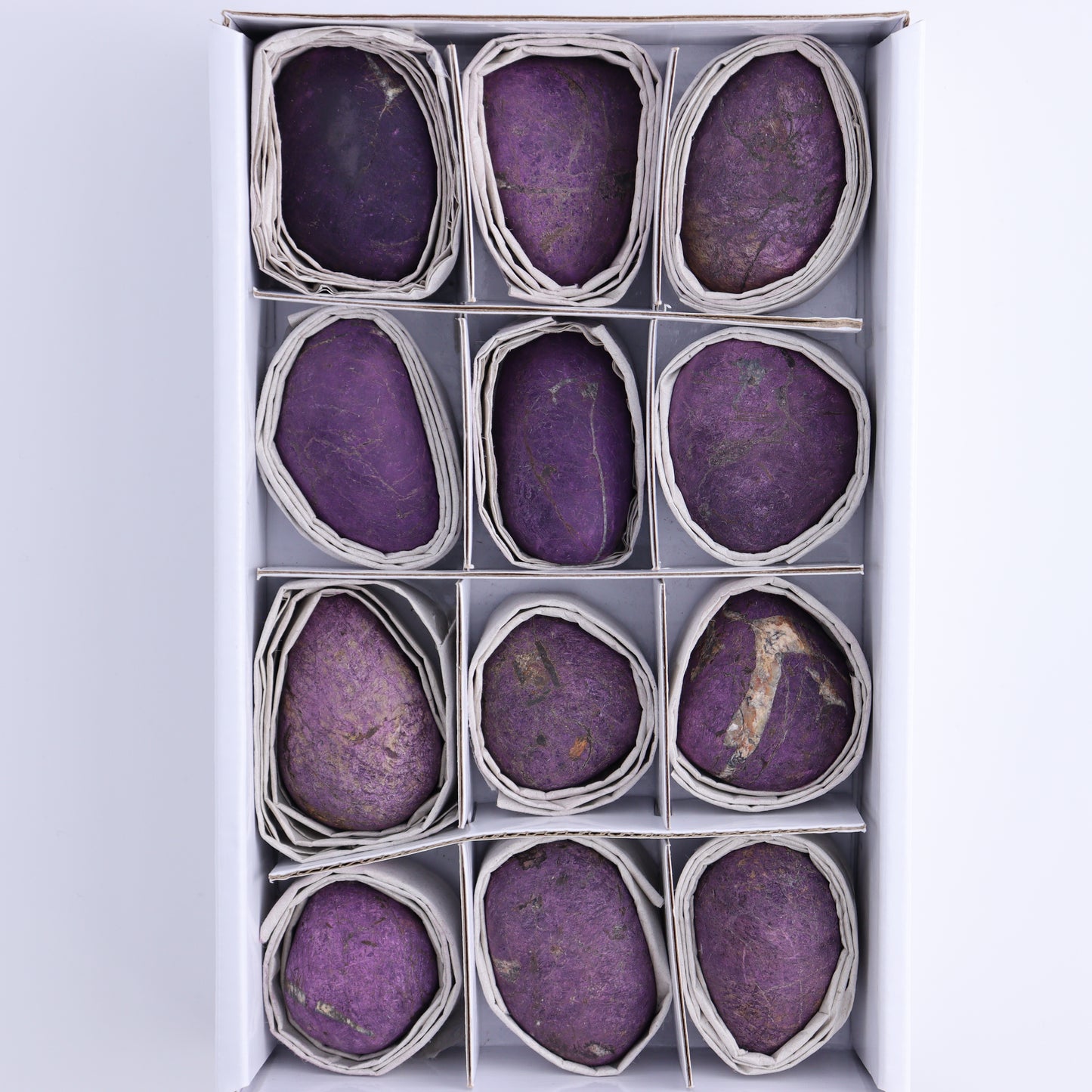 Purpurite Tumbles Set of 12 - Expert Wholesale and Supplier of Wholesale Crystals & Bulk Gemstones, ["Freeform","Freeforms","purpurite","Purpurite Velvet"]