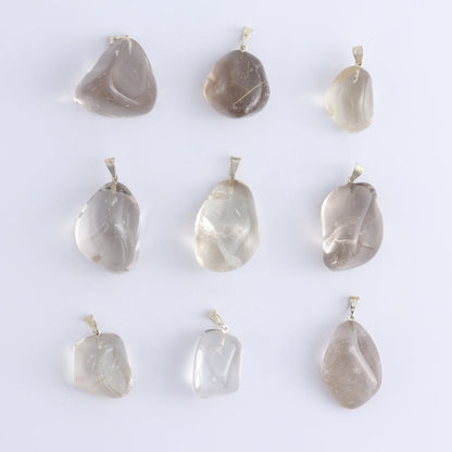One Smoky Quartz Tumble Pendant