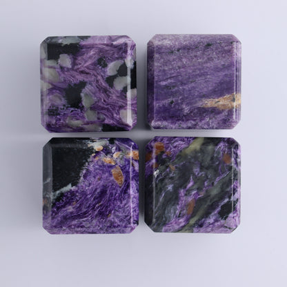 Charoite Cubes Set of 4 - Expert Wholesale and Supplier of Wholesale Crystals & Bulk Gemstones, ["Charoite","Cubes","Russia"]