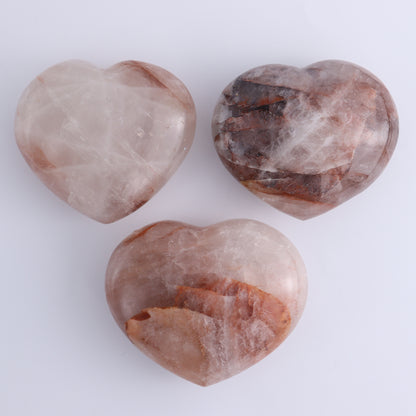 Fire Quartz Hearts Set of 6 - Expert Wholesale and Supplier of Wholesale Crystals & Bulk Gemstones, ["Fire Quartz","Hearts","Quartz"]