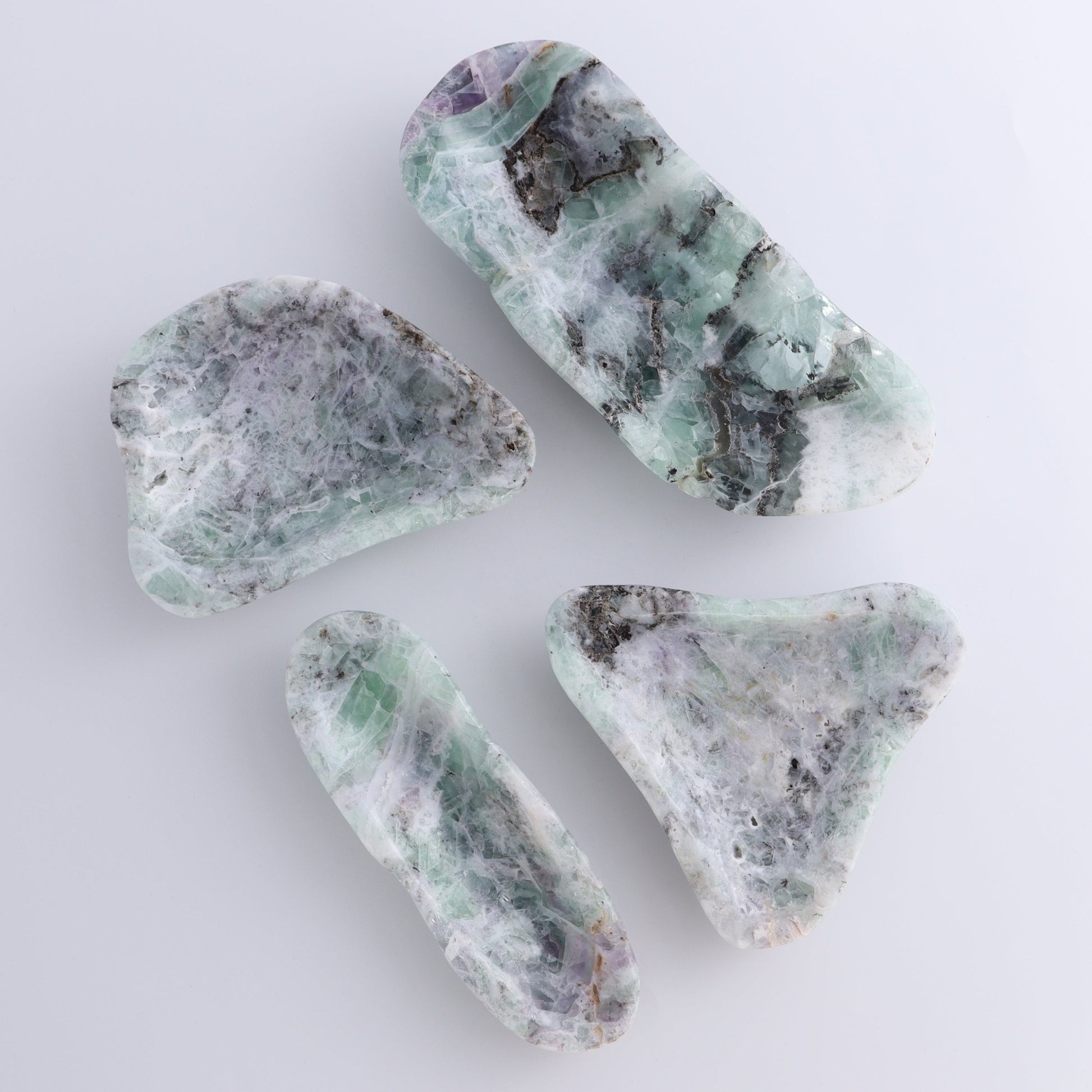 Fluorite Bowls Set of 4 - Expert Wholesale and Supplier of Wholesale Crystals & Bulk Gemstones, ["Bowls","Fluorite","Mexico"]