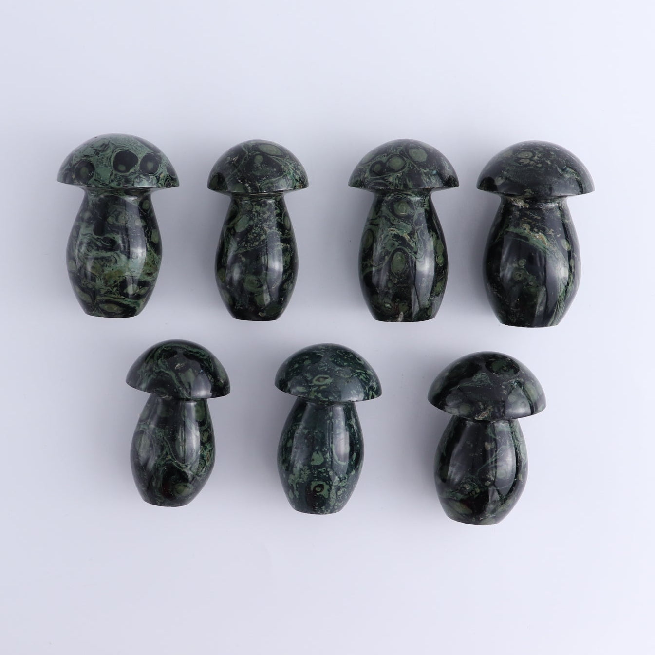 Kambaba Jasper Mushrooms Set of 7