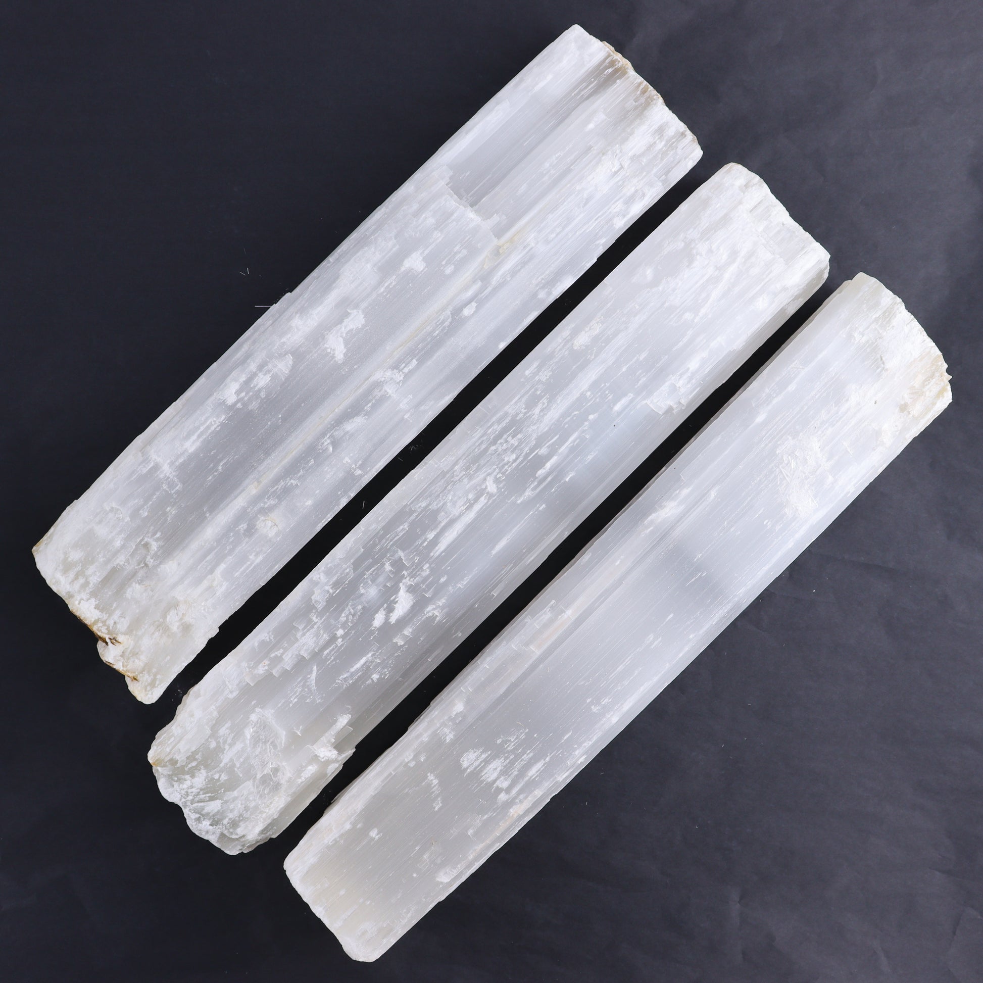 Selenite Logs Set of 3 - Expert Wholesale and Supplier of Wholesale Crystals & Bulk Gemstones, ["logs","selenite"]