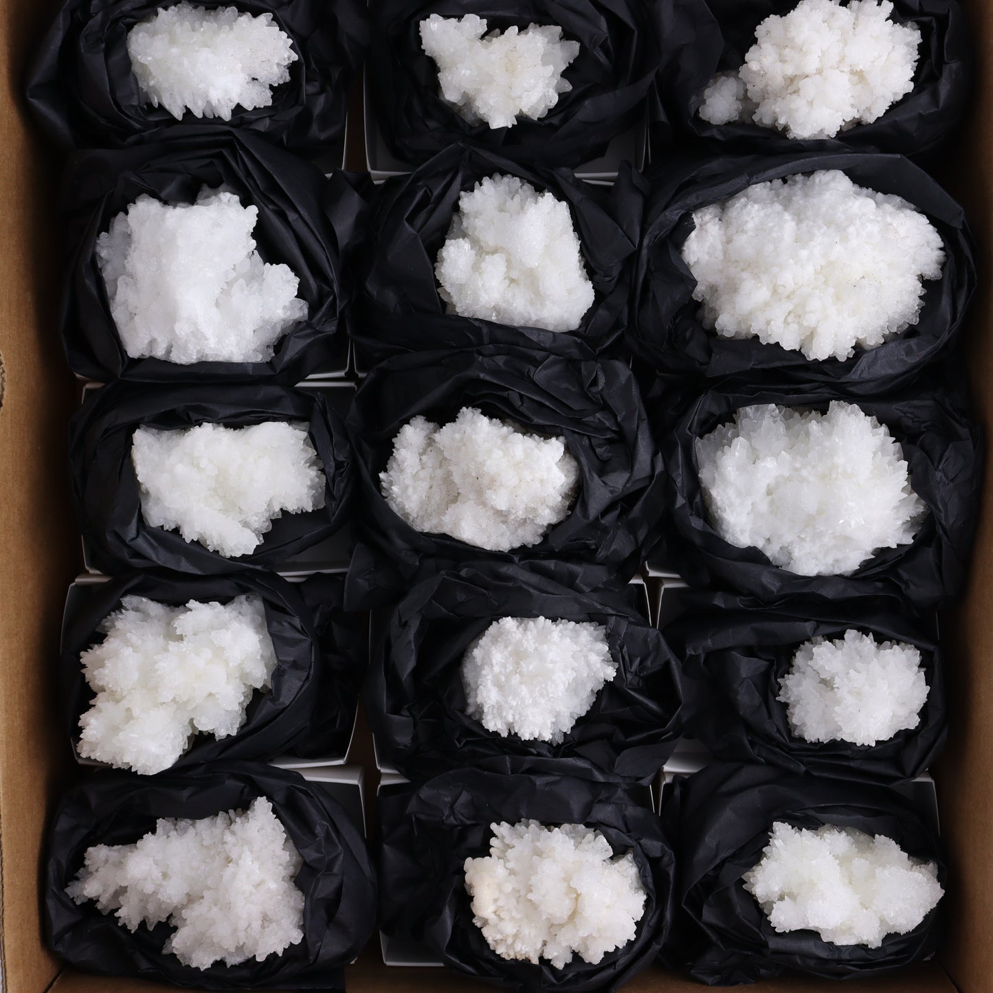Aragonite Clusters Set of 18 - Expert Wholesale and Supplier of Wholesale Crystals & Bulk Gemstones, ["aragonite","Clusters","Freeforms","Mexico"]