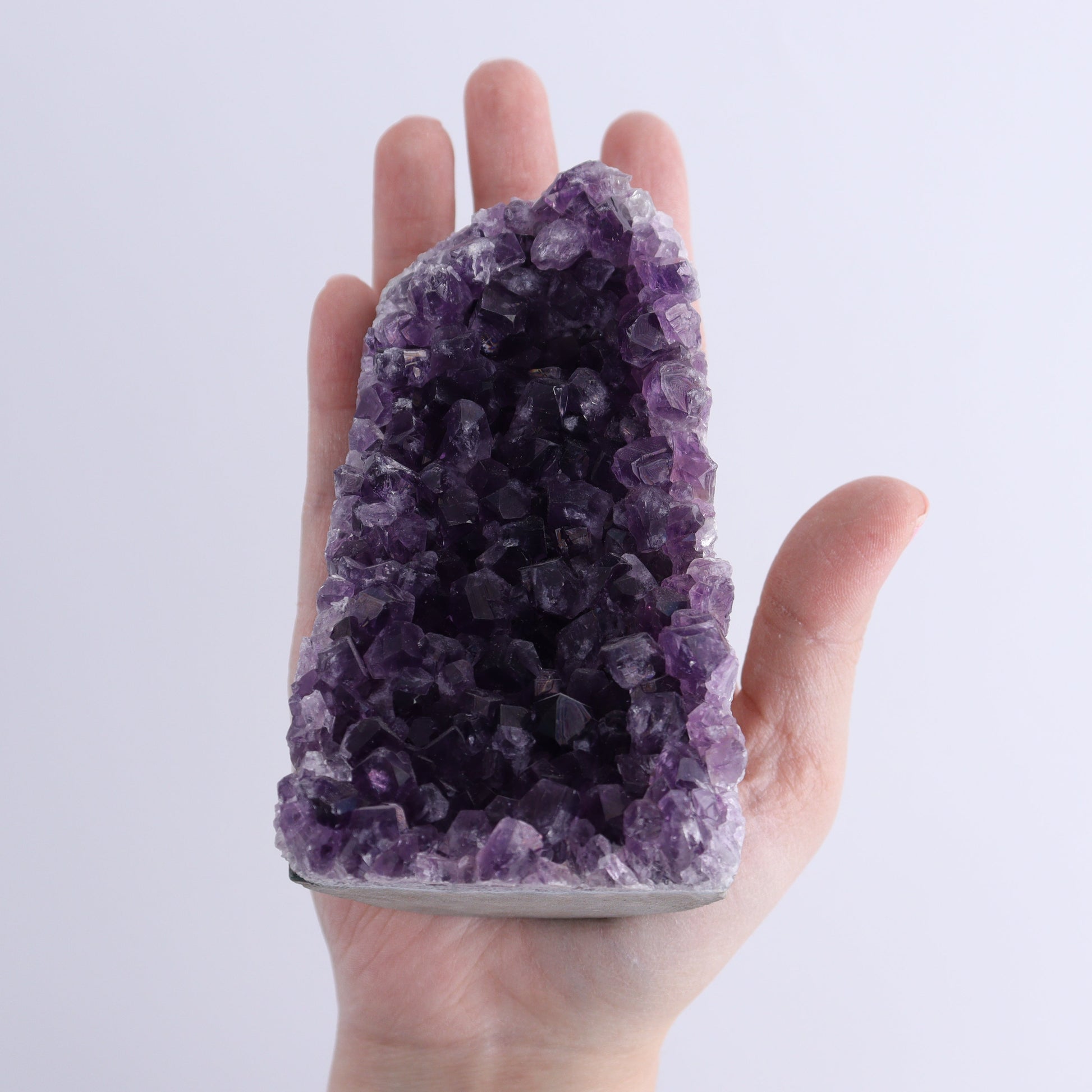 Uruguay Amethyst Cut Base Set of 4 - Expert Wholesale and Supplier of Wholesale Crystals & Bulk Gemstones, ["Amethyst","Cut Base","Uruguay"]