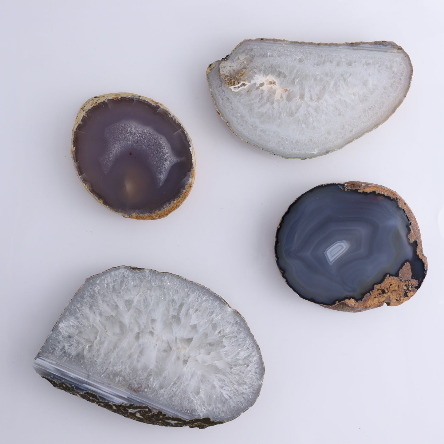Agate Slices and Slabs Set of 7 - Expert Wholesale and Supplier of Wholesale Crystals & Bulk Gemstones, ["Agate","Brazil","Slices and Slabs"]