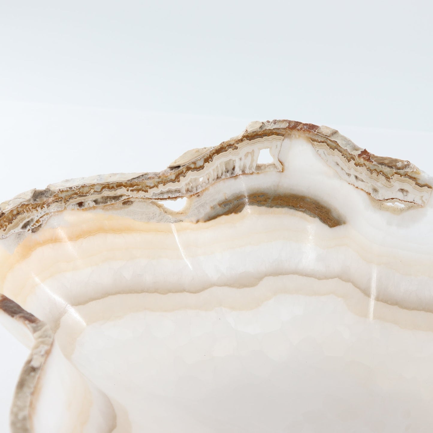 Mexican Onyx/Calcite Bowl (L) 19" x (W) 13" x (H) 5"