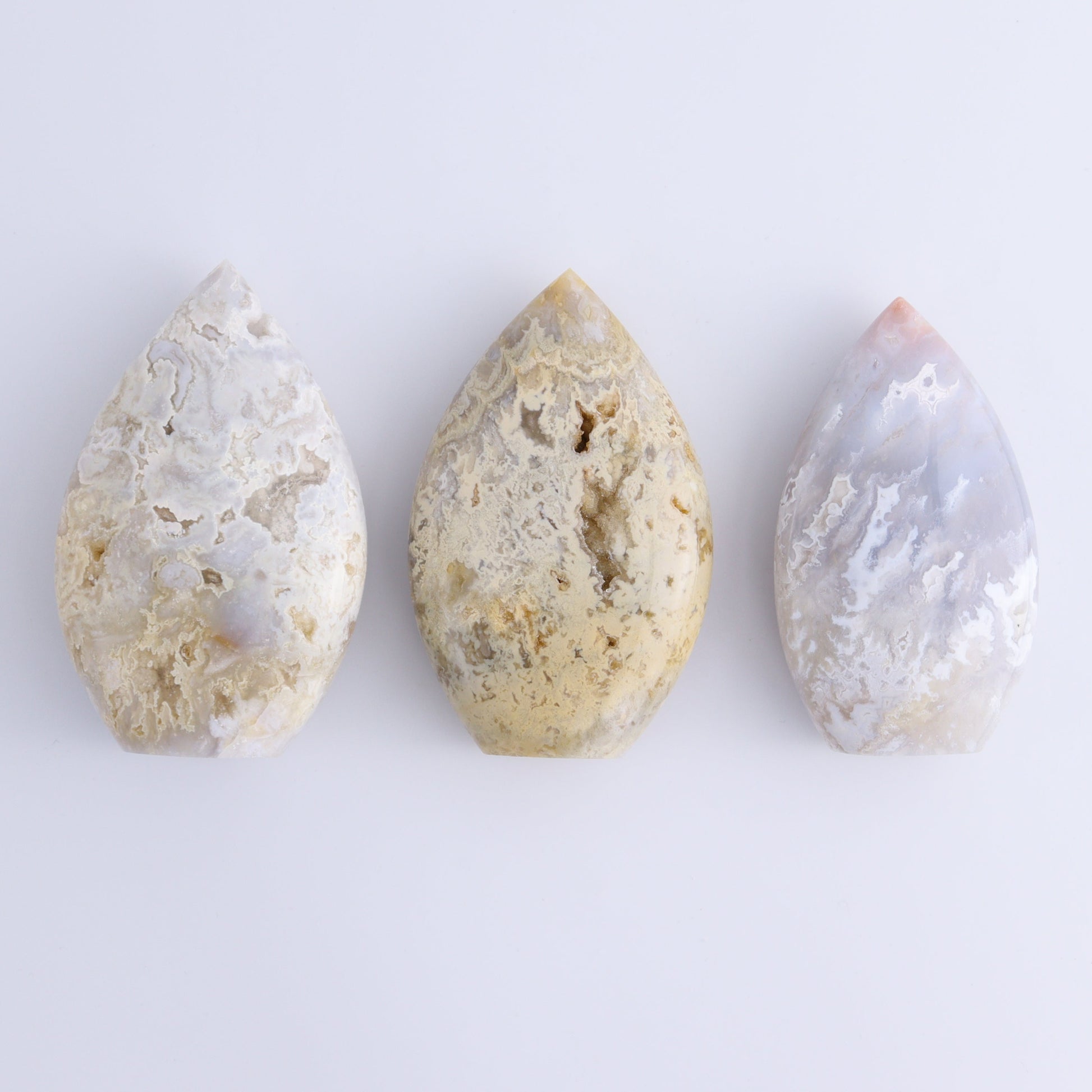 Agate Flames, Towers, Clouds and Spheres Set of 12 - Expert Wholesale and Supplier of Wholesale Crystals & Bulk Gemstones, ["Agate","Clouds","flames","Spheres","Towers"]