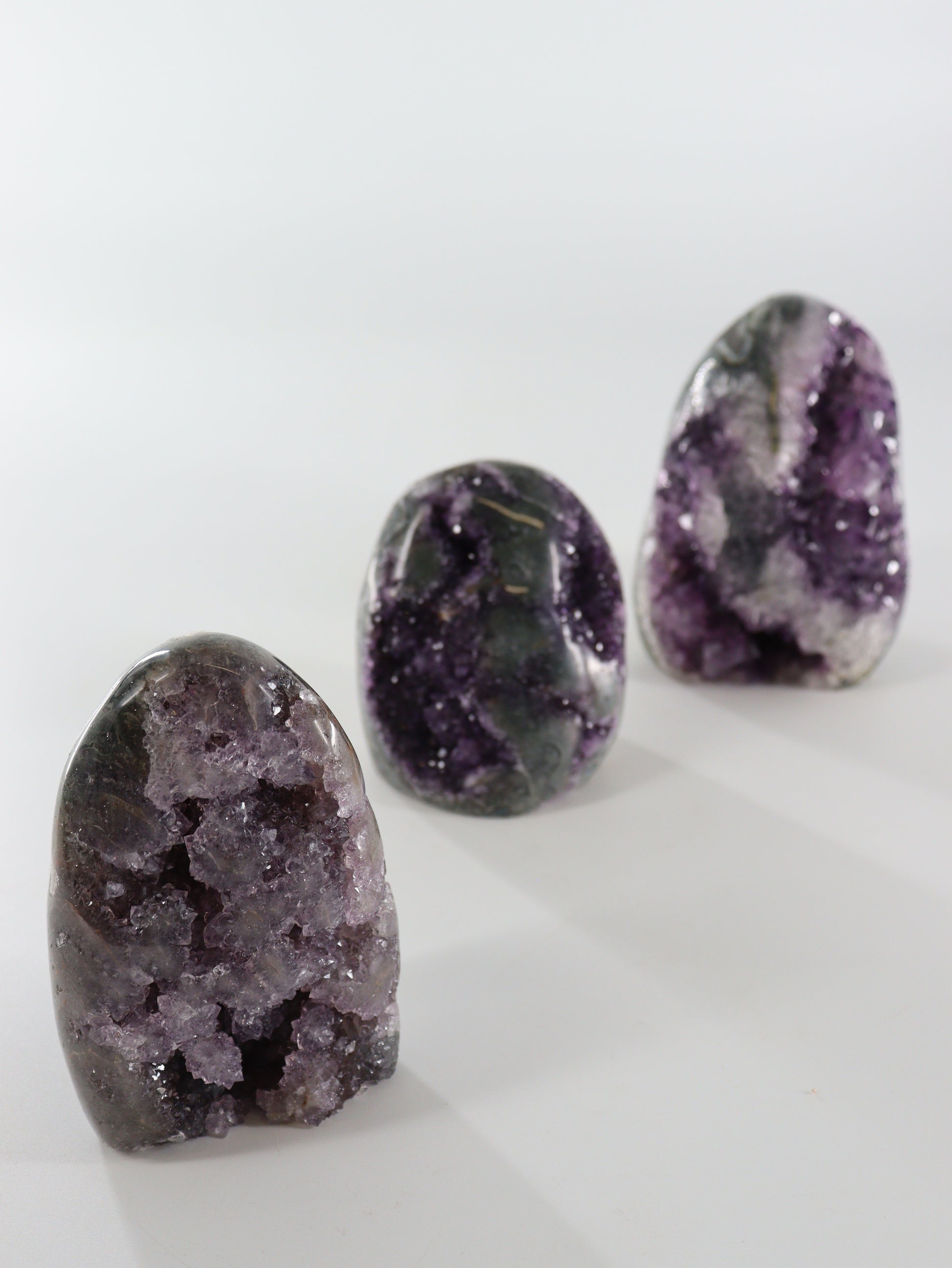Amethyst Cut Bases Set of 3 - Expert Wholesale and Supplier of Wholesale Crystals & Bulk Gemstones, []