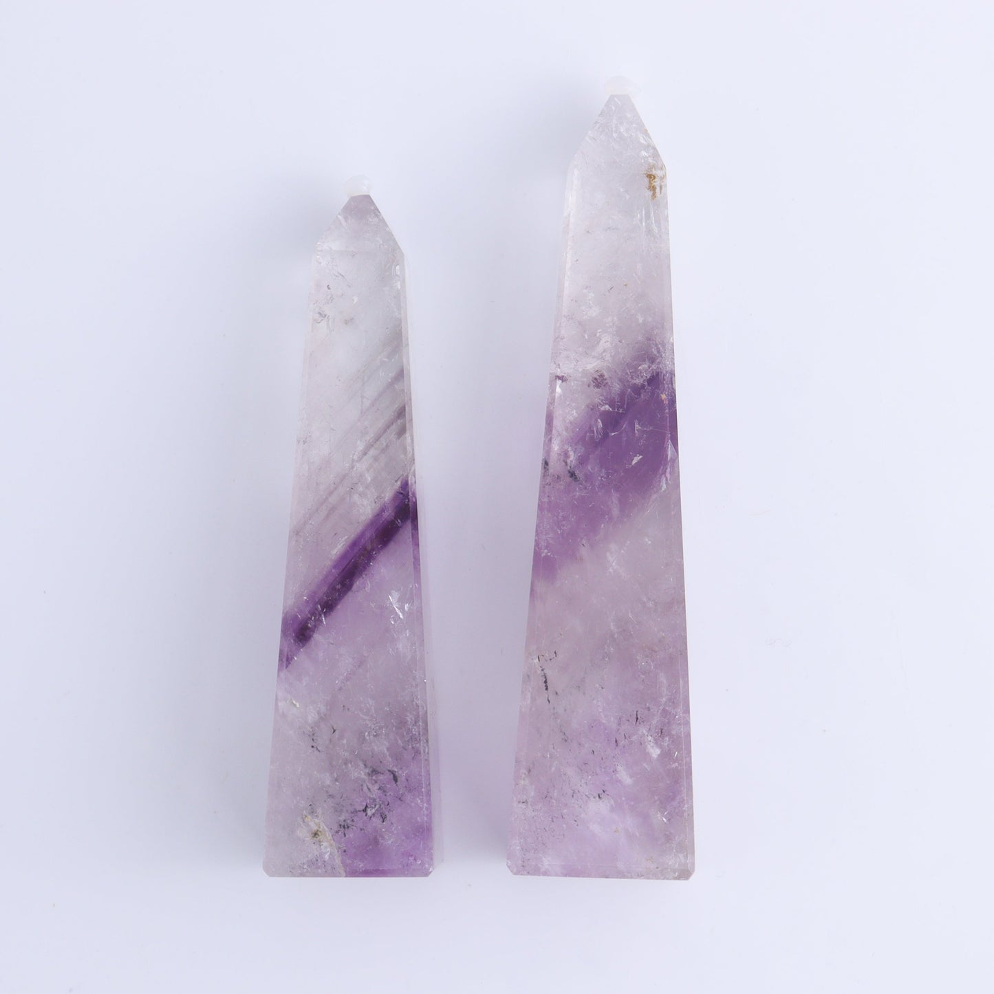 Amethyst Obelisks Set of 6 - Expert Wholesale and Supplier of Wholesale Crystals & Bulk Gemstones, ["Amethyst","Brazil","Obelisk"]