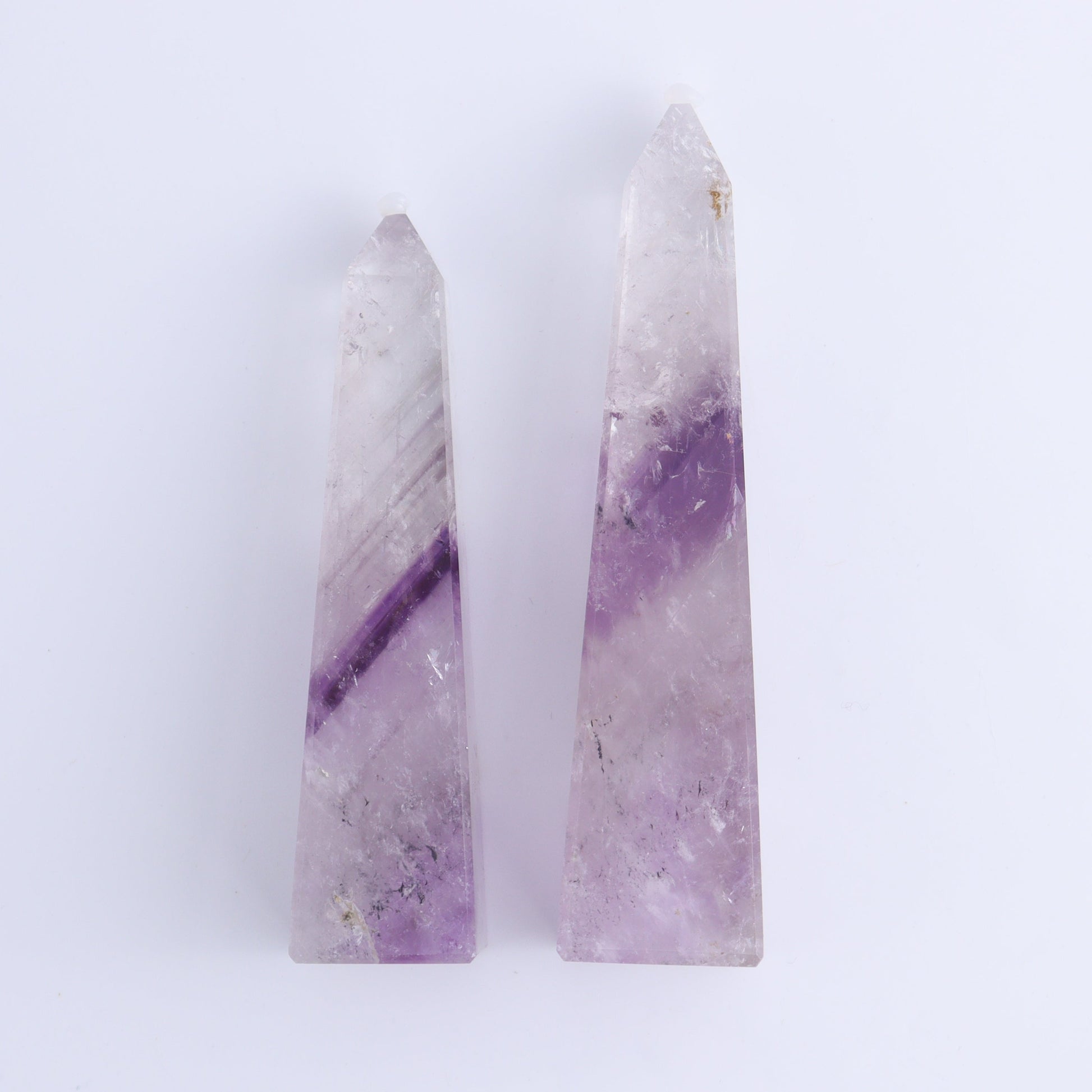 Amethyst Obelisks Set of 6 - Expert Wholesale and Supplier of Wholesale Crystals & Bulk Gemstones, ["Amethyst","Brazil","Obelisk"]