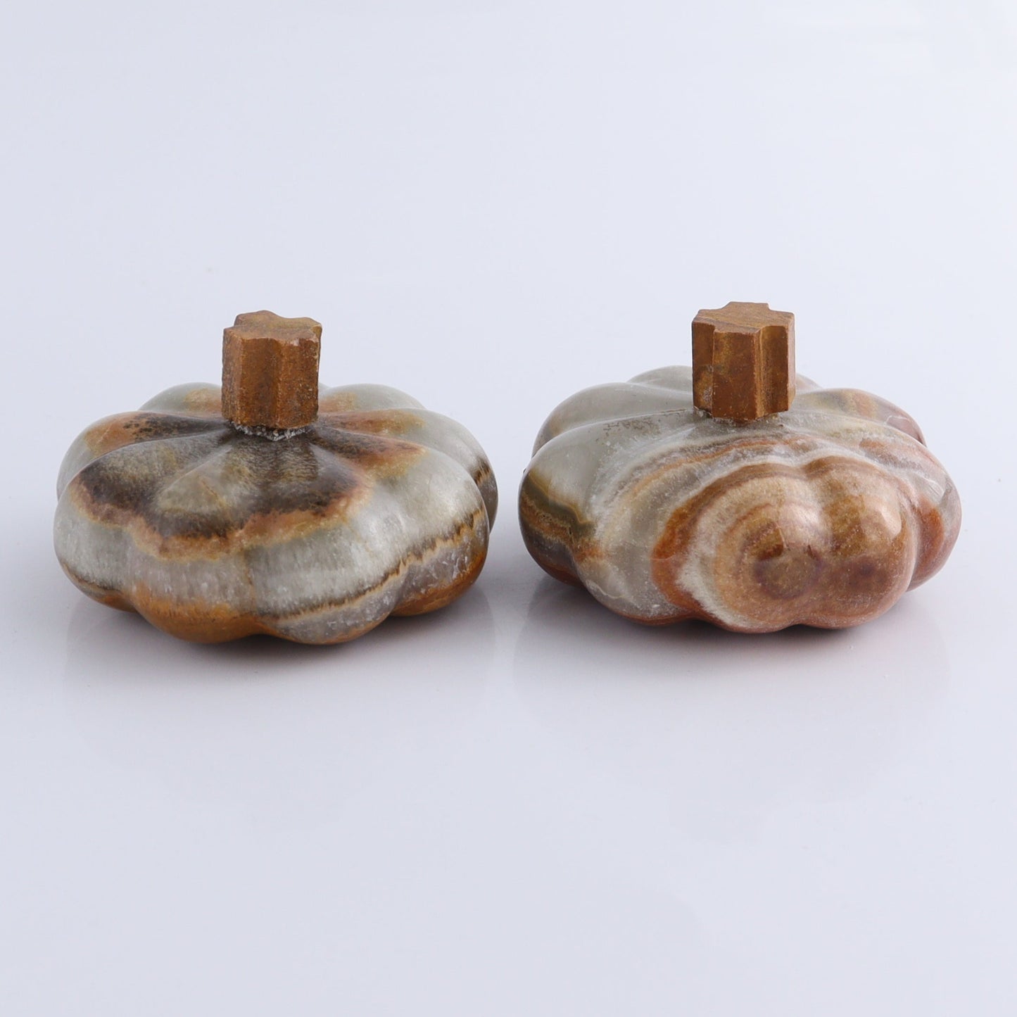 Green Onyx Pumpkins Set of 6 - Expert Wholesale and Supplier of Wholesale Crystals & Bulk Gemstones, ["Catalog Onyx","Mexico","onyx","Pumpkin"]