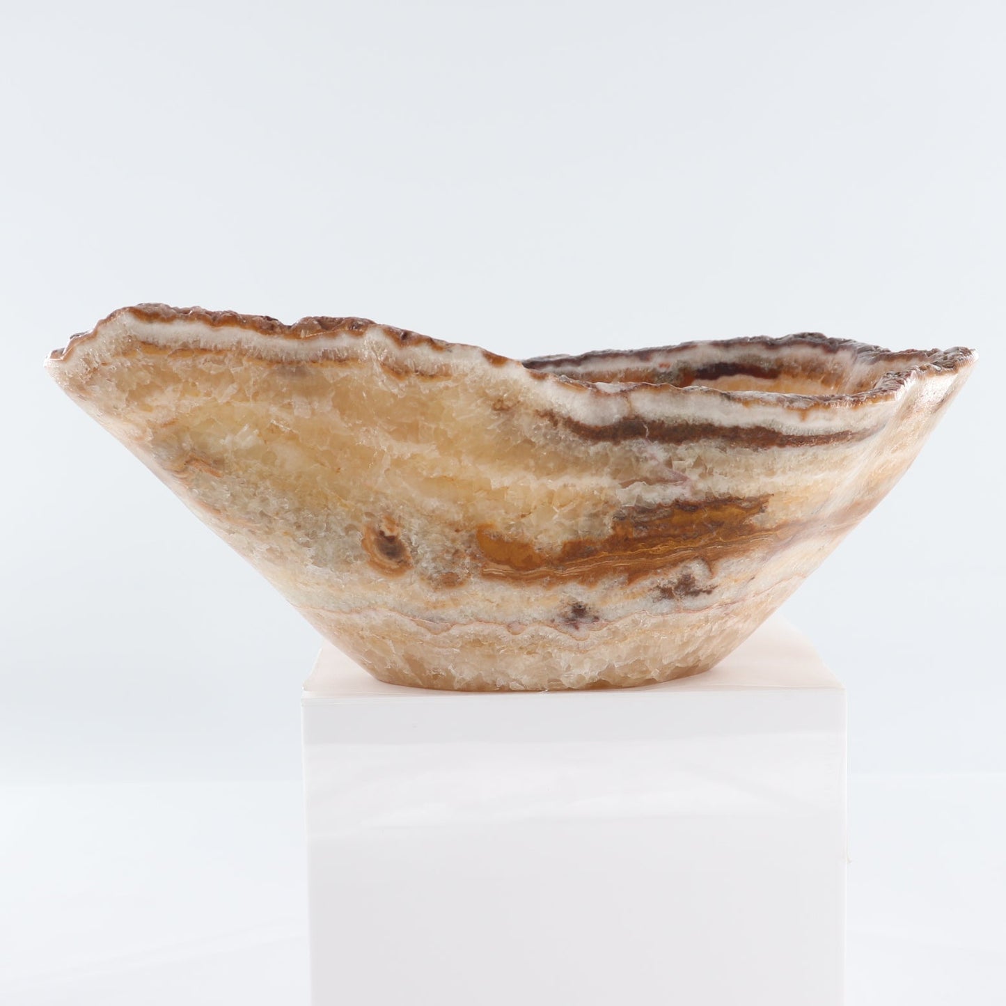 Mexican Onyx/Calcite Bowl 15"
