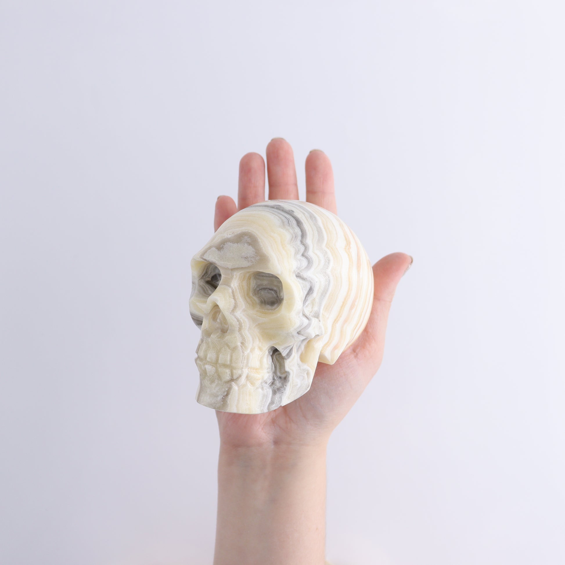 Onyx Skulls Set of 3 - Expert Wholesale and Supplier of Wholesale Crystals & Bulk Gemstones, ["Mexico","onyx","Skulls"]