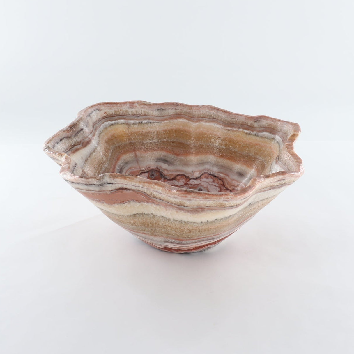 Mexican Onyx/Calcite Bowl 14"