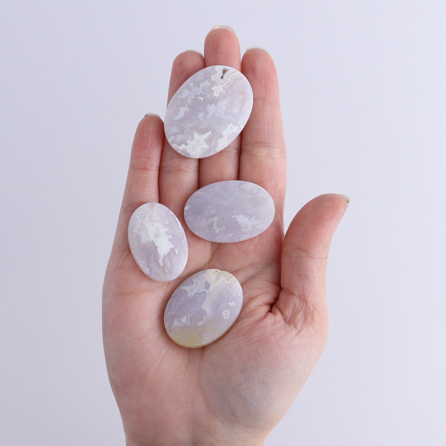 One Agate Chalcedony Oval Cab - Expert Wholesale and Supplier of Wholesale Crystals & Bulk Gemstones, ["Agate","Agate Chalcedony","Cabs","Oval"]