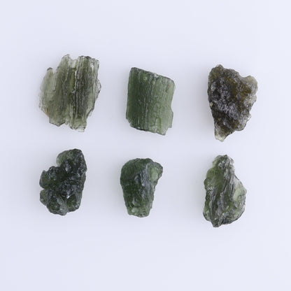 Moldavite Pieces Set of 6 - Expert Wholesale and Supplier of Wholesale Crystals & Bulk Gemstones, ["Czech Republic","Moldavite","Pieces"]