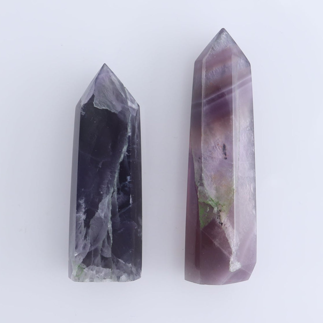 Lavender Fluorite Towers Set of 10