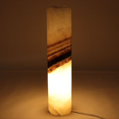 One White with Banding Onyx Lamp Blind - Expert Wholesale and Supplier of Wholesale Crystals & Bulk Gemstones, ["Lamps","Mexico","onyx"]