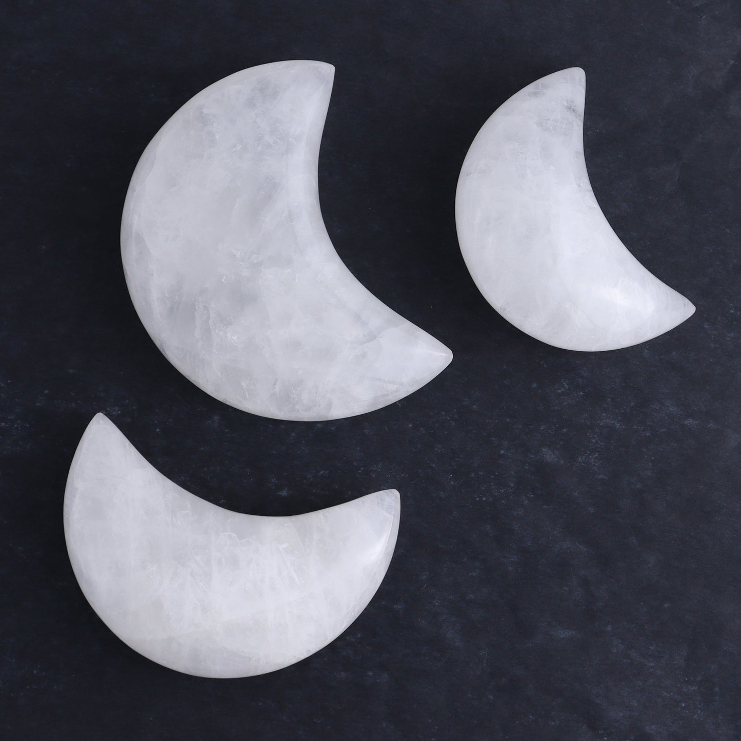Quartz Moons Set of 12 - Expert Wholesale and Supplier of Wholesale Crystals & Bulk Gemstones, ["moons","Quartz"]