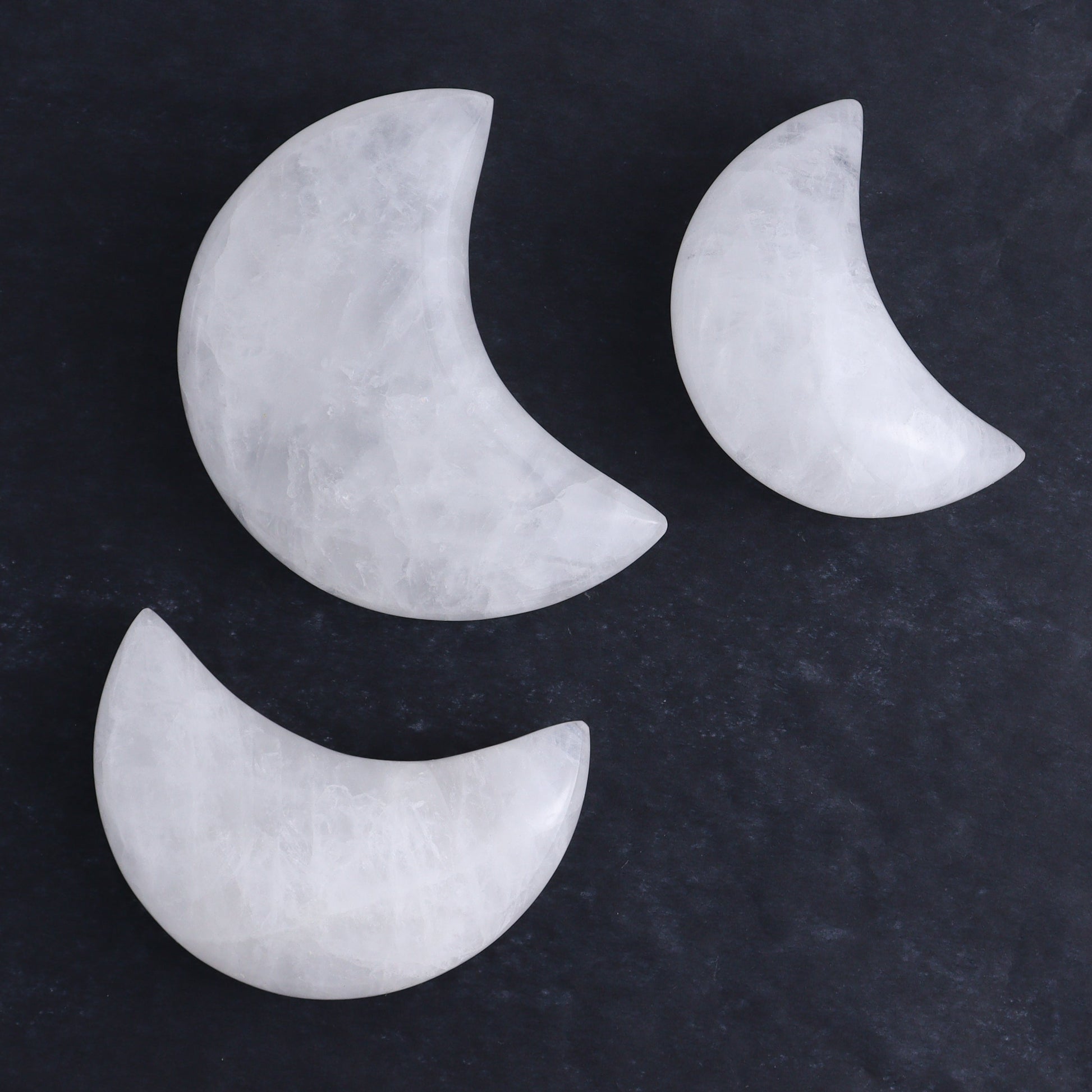 Quartz Moons Set of 12 - Expert Wholesale and Supplier of Wholesale Crystals & Bulk Gemstones, ["moons","Quartz"]