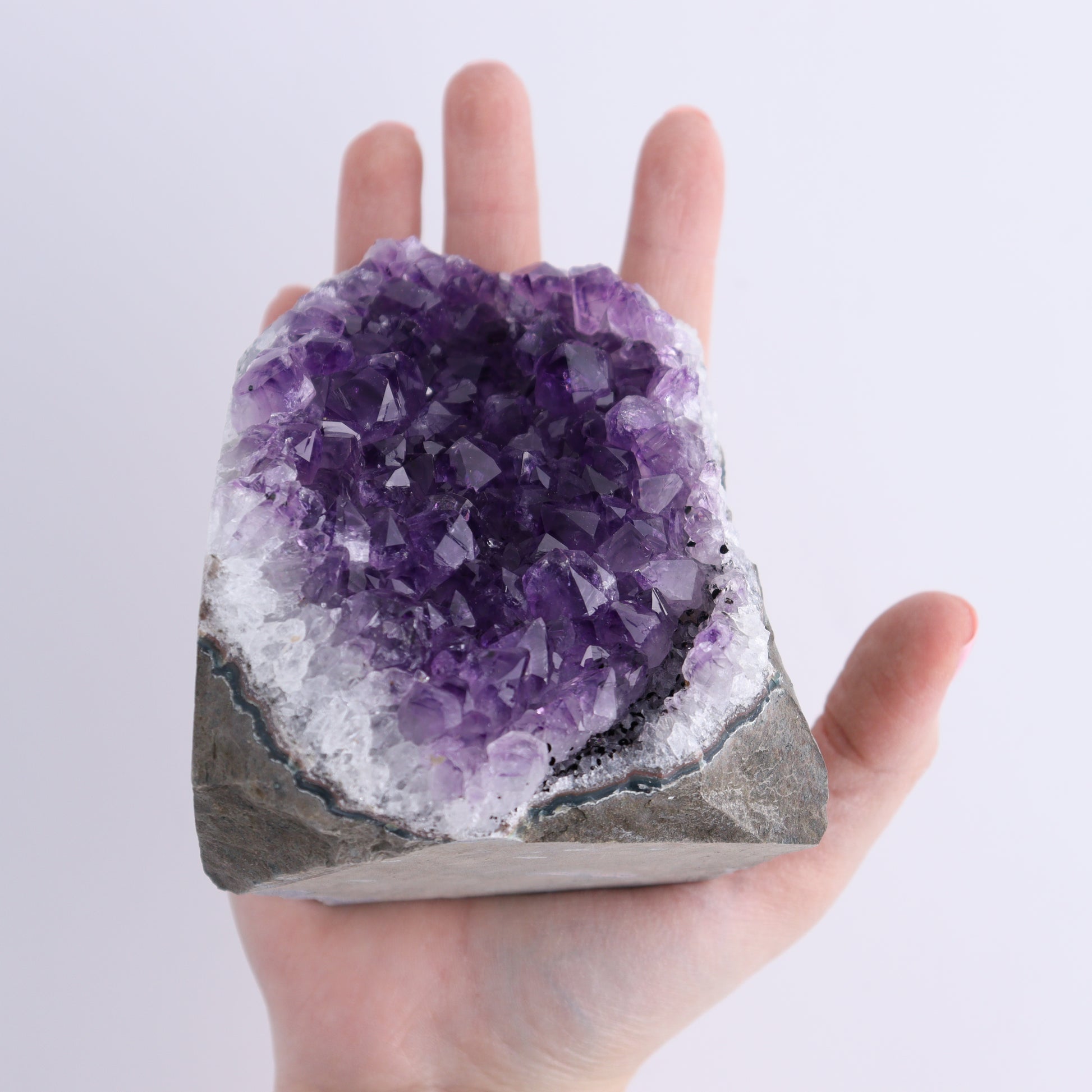 Uruguay Amethyst Cut Base Set of 4 - Expert Wholesale and Supplier of Wholesale Crystals & Bulk Gemstones, ["Amethyst","Cut Base","Uruguay"]