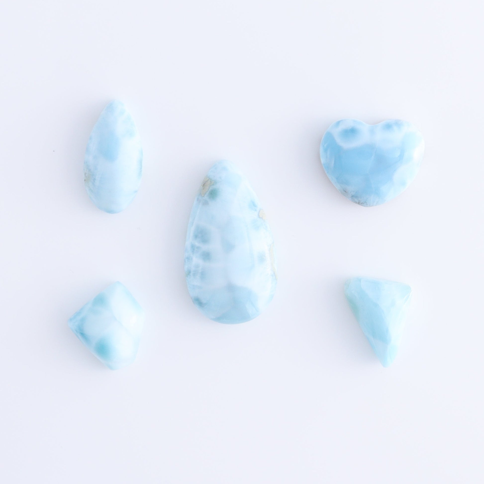 Larmiar Cabs Set of 10 - Expert Wholesale and Supplier of Wholesale Crystals & Bulk Gemstones, ["Cabs","Freeform","Freeforms","Larimar"]