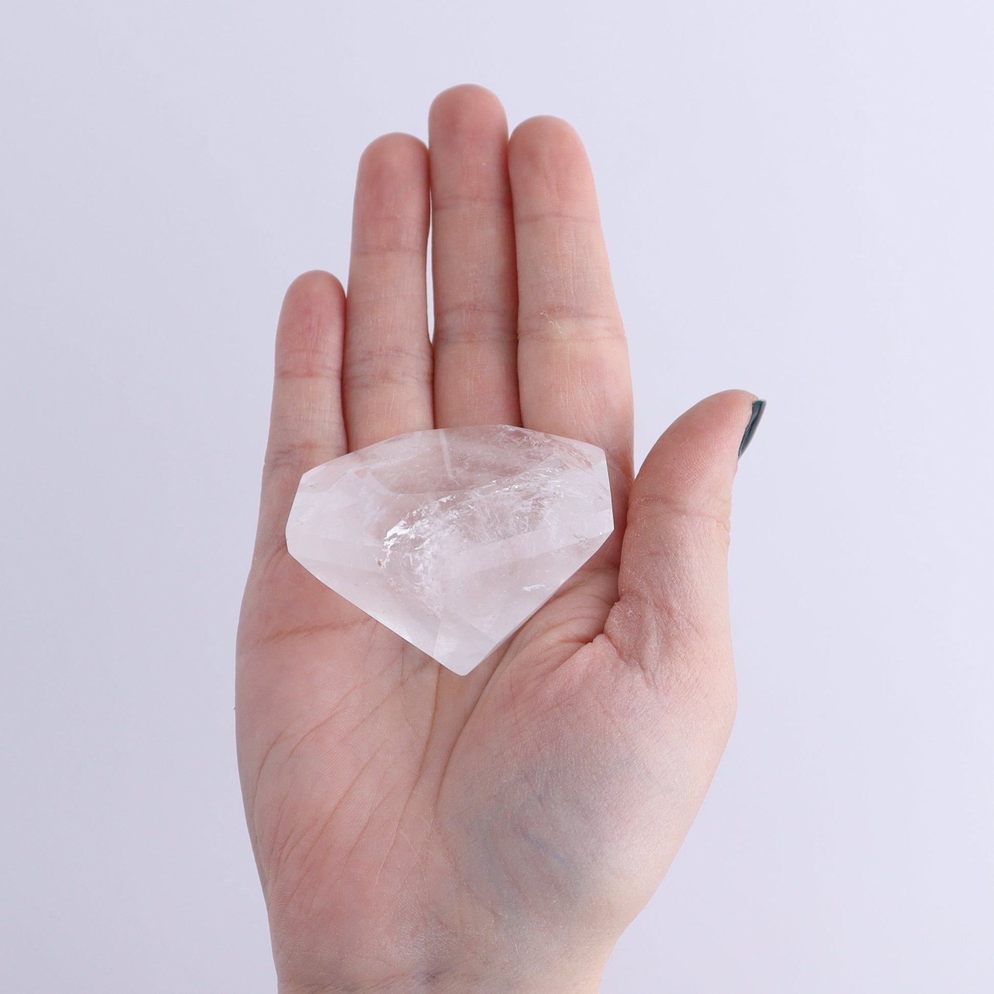 Quartz Diamond Shaped Carvings Set of 5 - Expert Wholesale and Supplier of Wholesale Crystals & Bulk Gemstones, ["Brazil","Clear Quartz","Mixed Carvings","Quartz"]