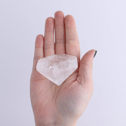 Quartz Diamond Shaped Carvings Set of 5 - Expert Wholesale and Supplier of Wholesale Crystals & Bulk Gemstones, ["Brazil","Clear Quartz","Mixed Carvings","Quartz"]