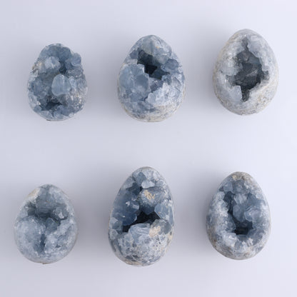 Celestite Eggs Set of 11 - Expert Wholesale and Supplier of Wholesale Crystals & Bulk Gemstones, ["Celestite","Eggs","Madagascar"]