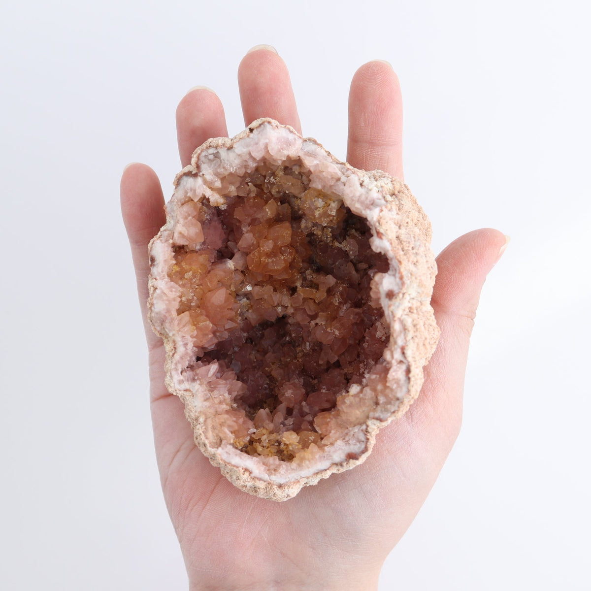 Pink Amethyst Geodes Set of 6