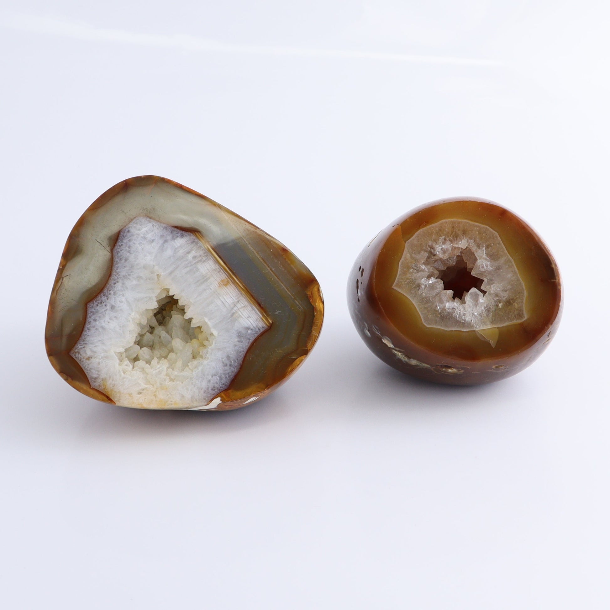 Carnelian Geodes Set of 2 - Expert Wholesale and Supplier of Wholesale Crystals & Bulk Gemstones, ["carnelian","Geodes","Madagascar"]